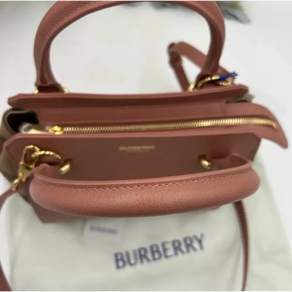 Women's Burberry, mini top handle satchel handbag, detachable shoulder strap - Picture 13 of 16